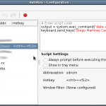 Configuración de autokey-gtk